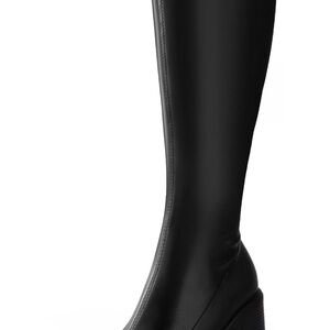 Elegant Black Knee-High Women's Boots